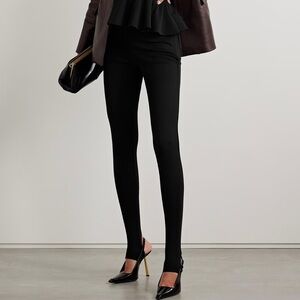 Salon 1884 Loro Piana Zelander Superfine Merino Wool Stirrup Leggings Black 40